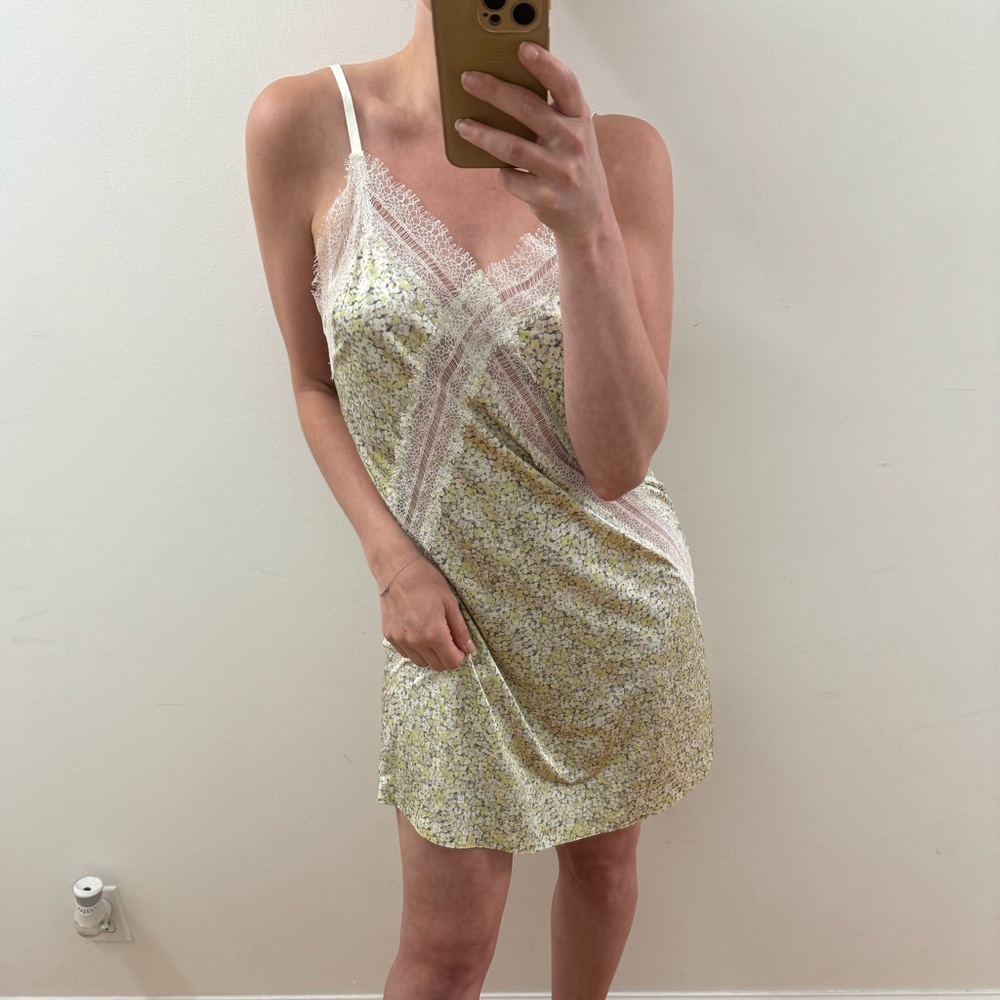 JASON WU Silk Floral Lace Mini Slip